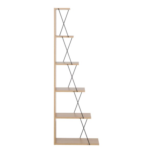 Βιβλιοθήκη mini Tars   sonoma-μαύρο 50x22x150εκ - Image 3