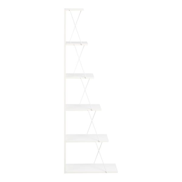 Βιβλιοθήκη mini Tars  λευκό 50x22x150εκ - Image 3