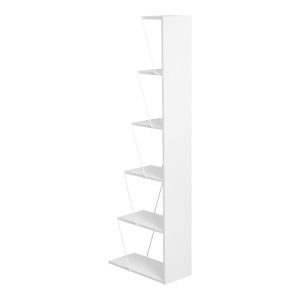 Βιβλιοθήκη mini Tars  λευκό 50x22x150εκ - Image 4
