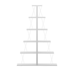 Βιβλιοθήκη mini Tars  λευκό 130x22x146εκ