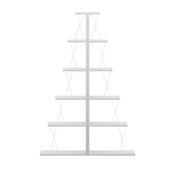 Βιβλιοθήκη mini Tars  λευκό 130x22x146εκ - Image 2