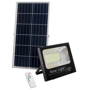 HERMES 71558 Αυτόνομος Ηλιακός Προβολέας LED SMD 200W 16000lm με Ενσωματωμένη Μπαταρία 20000mAh – Φωτοβολταϊκό Πάνελ με Αισθητήρα Ημέρας-Νύχτας και Ασύρματο Χειριστήριο RF 2.4Ghz Αδιάβροχος IP66 Ψυχρό Λευκό 6000K – 3 Χρόνια Εγγύηση