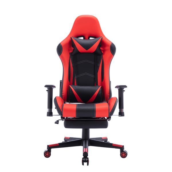 Καρέκλα γραφείου gaming Zeldo  pu μαύρο-κόκκινο 66x56x135εκ - Image 3
