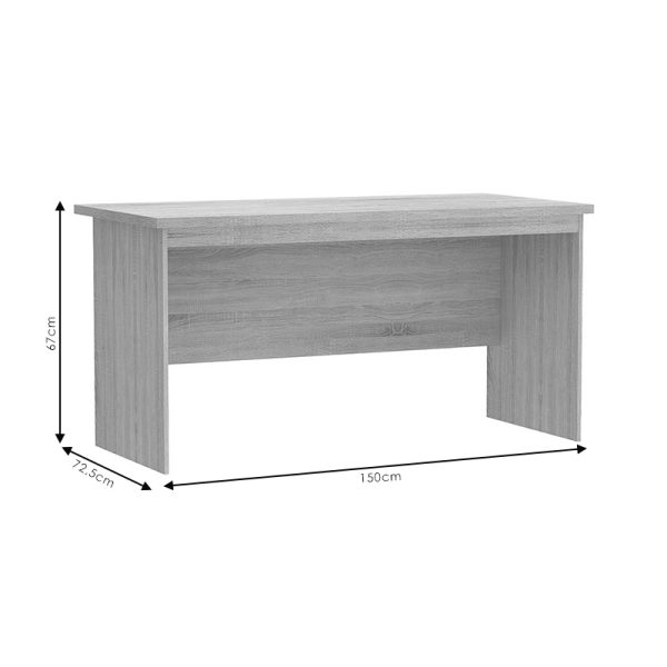 Γραφείο εργασίας Payton  σε ανθρακι- wenge απόχρωση 150x72.5x76εκ - Image 3
