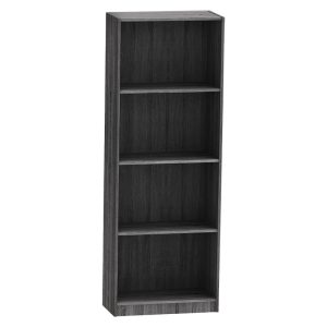Βιβλιοθήκη Presley  σε ανθρακί-wenge απόχρωση 60x30x167εκ