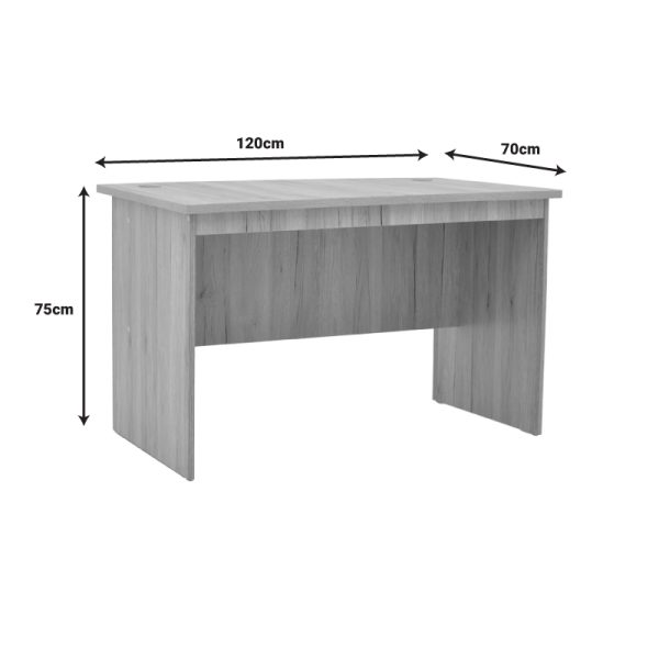 Γραφείο εργασίας Anze  φυσικό μελαμίνης 120x70x75εκ - Image 5