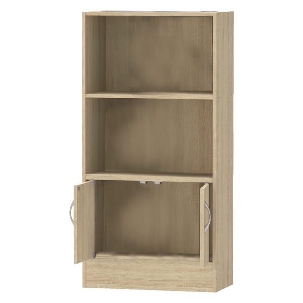 Βιβλιοθήκη Negan  sonoma μελαμίνης 60x30x120εκ - Image 2