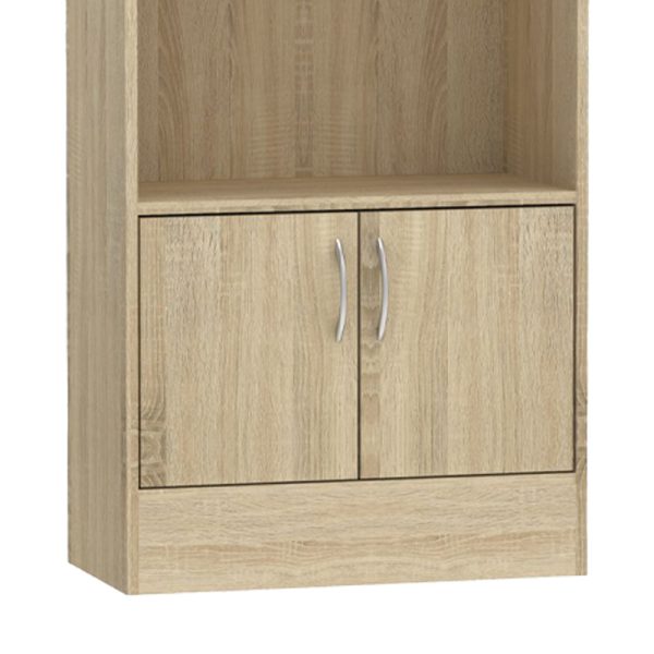 Βιβλιοθήκη Negan  sonoma μελαμίνης 60x30x120εκ - Image 4