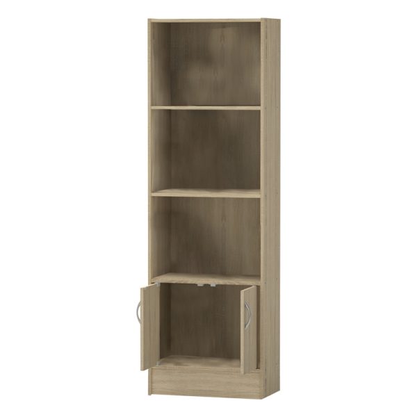 Βιβλιοθήκη Negan  sonoma μελαμίνης 57x33x180εκ - Image 2