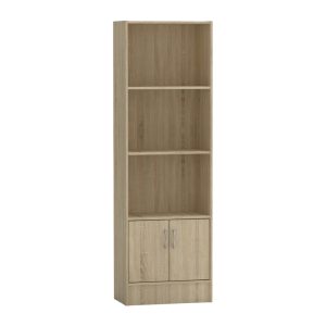 Βιβλιοθήκη Negan  sonoma μελαμίνης 57x33x180εκ