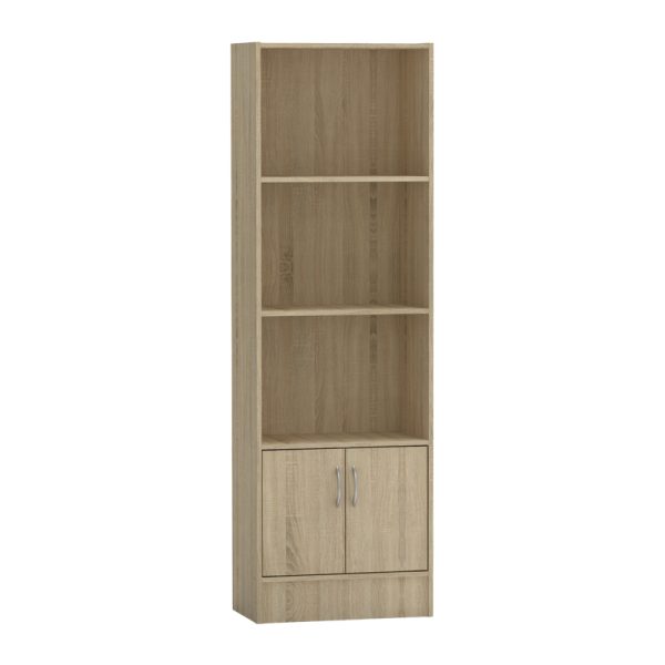 Βιβλιοθήκη Negan  sonoma μελαμίνης 57x33x180εκ