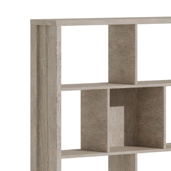 Βιβλιοθήκη Dividre  sonoma oak μελαμίνης 120x30x181εκ - Image 3