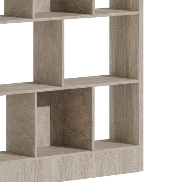 Βιβλιοθήκη Dividre  sonoma oak μελαμίνης 120x30x181εκ - Image 4