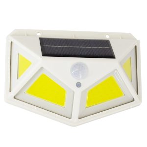71497 Αυτόνομο Ηλιακό Φωτιστικό LED COB 10W 1000lm με Ενσωματωμένη Μπαταρία 1200mAh – Φωτοβολταϊκό Πάνελ με Αισθητήρα Ημέρας-Νύχτας και PIR Αισθητήρα Κίνησης Αδιάβροχο IP65 Ψυχρό Λευκό 6000K