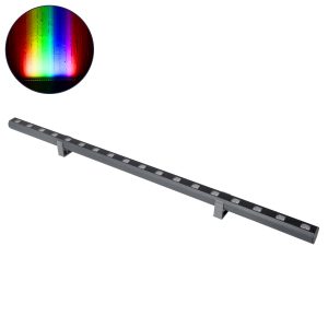WASHER-PANDA 90581 Μπάρα Φωτισμού Wall Washer LED 18W 1530lm 15° DC 24V Αδιάβροχο IP67 RGBW DMX512 Dimmable – Γκρι Ανθρακί – Μ100 x Π4 x Υ3.5cm – 3 Χρόνια Εγγύηση