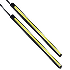 81721 Σετ 2 Μπάρες Αλουμινίου DRL LED CREE COB 6W 600lm 120° DC 12V Αδιάβροχες IP65 Ψυχρό Λευκό 6000K