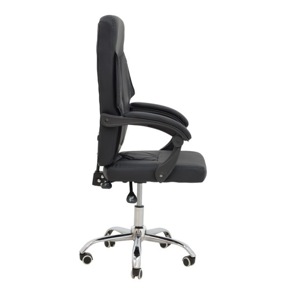 Καρέκλα γραφείου διευθυντή Glorin  μαύρο pu 60x68x128εκ - Image 3