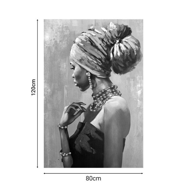 Πίνακας σε καμβά African Inart 80x3x120εκ - Image 2