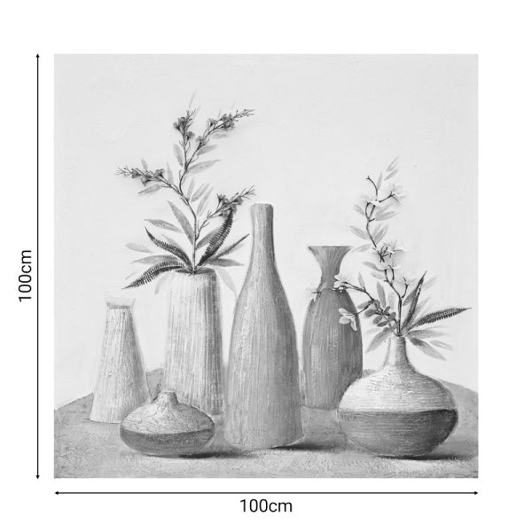 Πίνακας σε καμβά Vase Inart 100x3x100εκ - Image 2