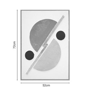 Πίνακας σε καμβά Geometric Inart 52×4.5×72εκ