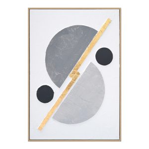 Πίνακας σε καμβά Geometric Inart 52×4.5×72εκ