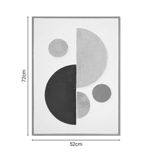 Πίνακας σε καμβά Geometric I Inart 52×4.5×72εκ
