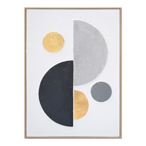 Πίνακας σε καμβά Geometric I Inart 52×4.5×72εκ