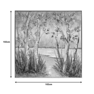 Πίνακας σε καμβά Leambre I Inart 102×4.5×102εκ