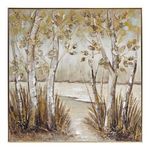 Πίνακας σε καμβά Leambre I Inart 102×4.5×102εκ