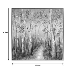 Πίνακας σε καμβά Leambre II Inart 102×4.5×102εκ