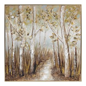 Πίνακας σε καμβά Leambre II Inart 102×4.5×102εκ