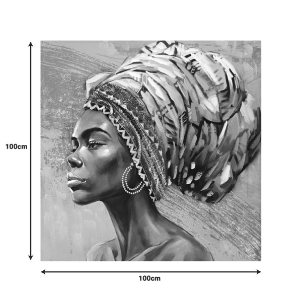 Πίνακας σε καμβά Africana I Inart 100x3x100εκ - Image 2