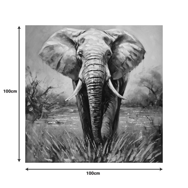 Πίνακας σε καμβά Elepho Inart 100x3x100εκ - Image 2