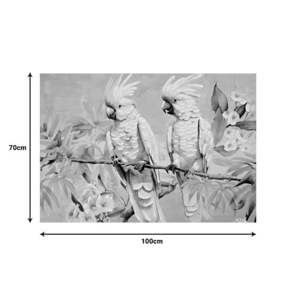 Πίνακας σε καμβά Parote Ι Inart 100x3x70εκ - Image 2