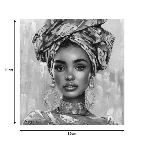 Πίνακας σε καμβά Turban Inart 80x3x80εκ - Image 2