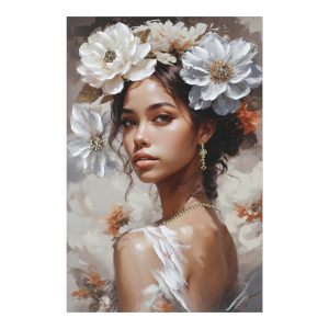 Πίνακας σε καμβά Lilibet Ι Inart 60×2.5×90εκ