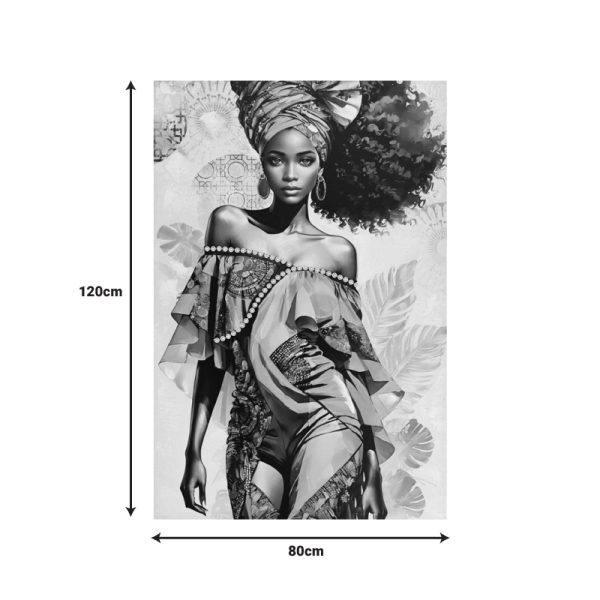 Πίνακας σε καμβά Georgina I Inart 80x3x120εκ - Image 2