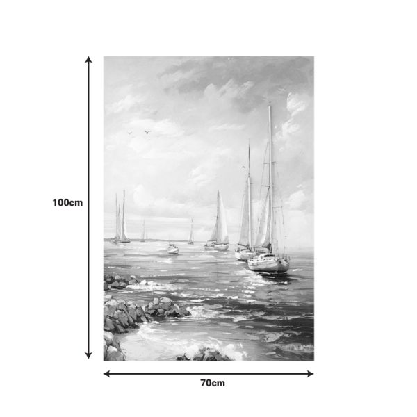 Πίνακας σε καμβά Sailsy Inart 70x3x100εκ - Image 2