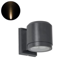 WALLLIGHT-SONA 90481 Φωτιστικό Τοίχου – Απλίκα LED 12W 1080lm 5° DC 24V Αδιάβροχο IP67 Μ9.5 x Π13 x Υ11cm Θερμό Λευκό 2700K – Γκρι Ανθρακί – 3 Years Warranty