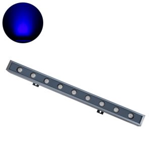 WASHER-NAIA 90175 Μπάρα Φωτισμού Wall Washer LED 9W 900lm 30° DC 24V Αδιάβροχο IP65 Μπλε Dimmable – Γκρι Ανθρακί – Μ50 x Π4 x Υ5cm – 3 Χρόνια Εγγύηση