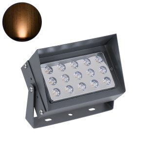 FLOOD-KAMY 90371 Προβολέας Σποτ Wall Washer με Αντιθαμβωτική Γρίλια LED 30W 2550lm 5° DC 24V Αδιάβροχο IP65 Πορτοκαλί 2200K Dimmable – Γκρι Ανθρακί – Μ19.5 x Π10.7 x Υ9.5cm – 3 Χρόνια Εγγύηση
