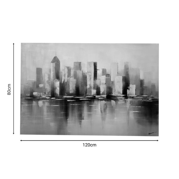Πίνακας σε καμβά Scenery Inart 120x3x80εκ - Image 2