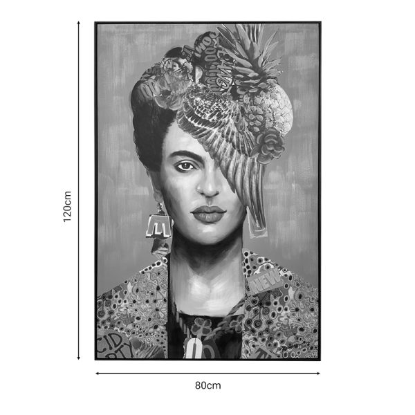 Πίνακας σε καμβά Frilo Inart με πλαίσιο 80x3x120εκ - Image 2