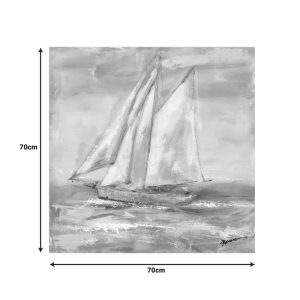 Πίνακας σε καμβά Siedo Inart με πλαίσιο 70×3.5×70εκ