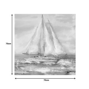 Πίνακας σε καμβά Siedo I Inart με πλαίσιο 70×3.5×70εκ