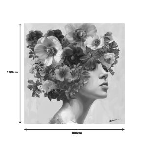 Πίνακας σε καμβά Mavare Inart με πλαίσιο 100×3.5×100εκ