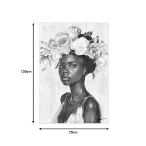 Πίνακας σε καμβά Fleri Ι Inart 70×3.5×100εκ