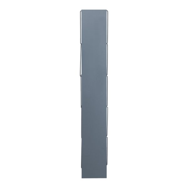 Βιβλιοθήκη Tars  γκρι-μαύρο 60x24x146.5εκ - Image 3