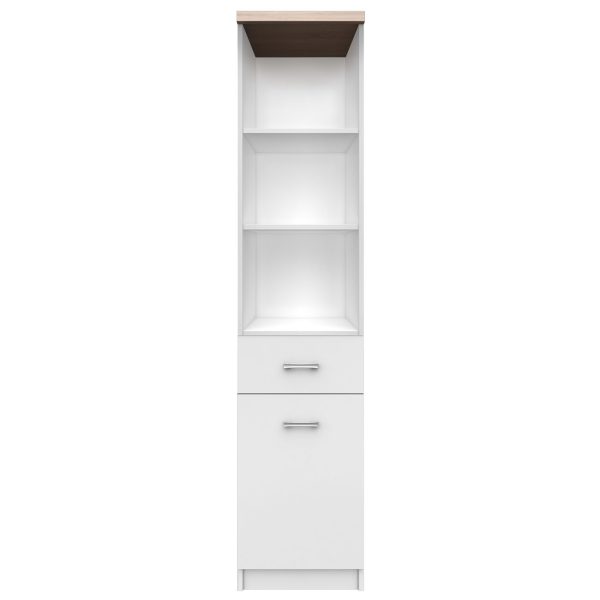 Top Mix Ραφιέρα 40x33x183cm Λευκή-Σονόμα