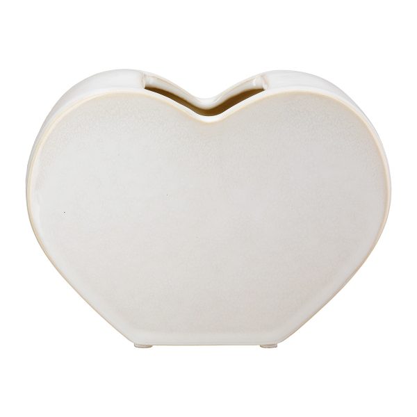 Βάζο 'Heart' Κεραμικό Λευκό 8.5x20x14cm - Image 4